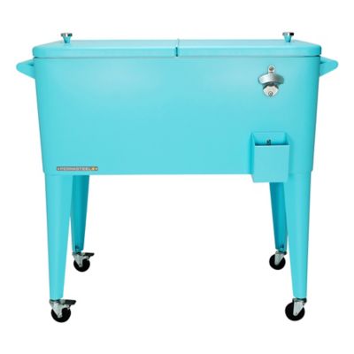 Permasteel 80 qt. Patio Cooler, Turquoise