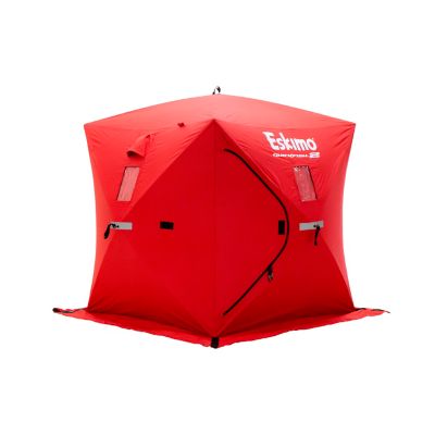 Eskimo QuickFish 2, Pop-Up Portable Shelter, Red, Two Person