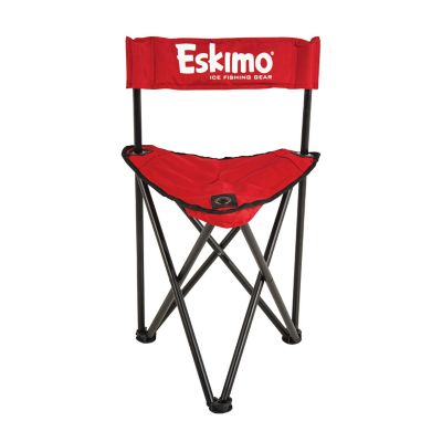 Eskimo Folding Ice Chair, Portable Chairs, Red/Black