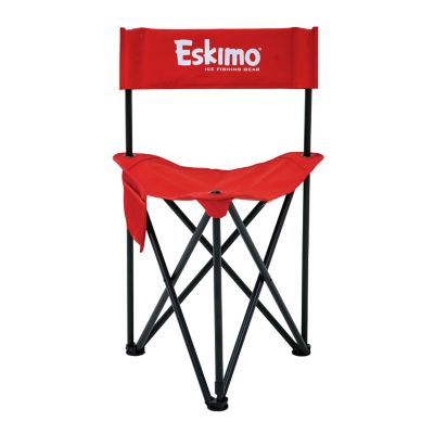 Eskimo XL Folding Ice Chair, Portable Chairs, Red/Black