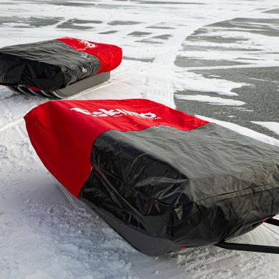 Image showing  Travel Cover, 70 in. Sleds, Red/Black, 600D
