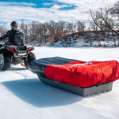 Image showing  Travel Cover, 70 in. Sleds, Red/Black, 600D