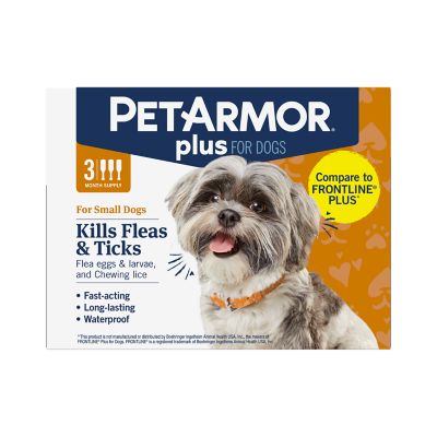 Frontline Plus Flea and Tick Topical Treatment for Dogs Up to 22 lb. 3 ct. at Tractor Supply Co