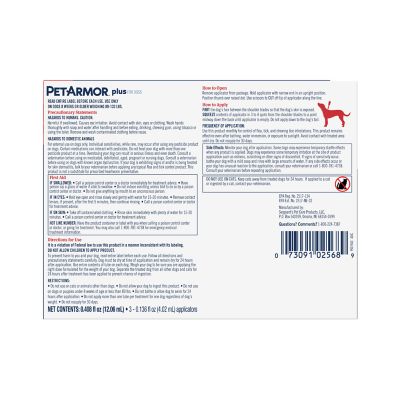 Image showing  Plus Flea and Tick Topical Treatment for Dogs 89-132 lb., 3 ct.