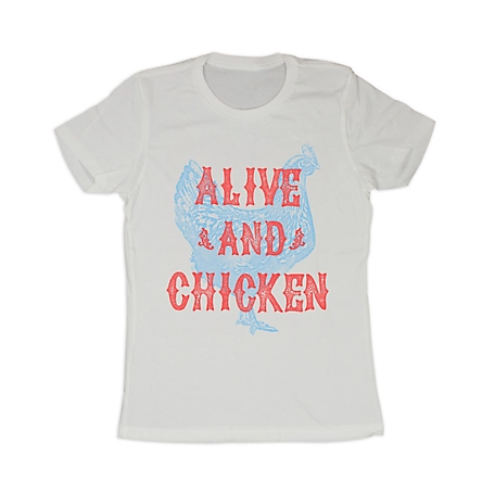 Farm Fed Clothing Women's Short-Sleeve Alive and Chicken T-Shirt