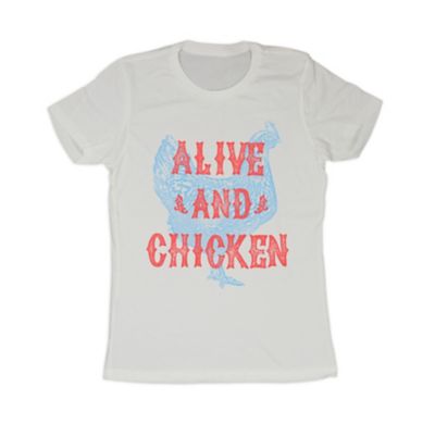 Goodie Two Sleeves Women's Short-Sleeve Alive and Chicken T-Shirt