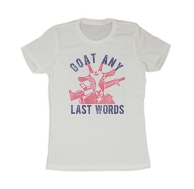 Goodie Two Sleeves Women's Short-Sleeve Goat Any Last Words T-Shirt
