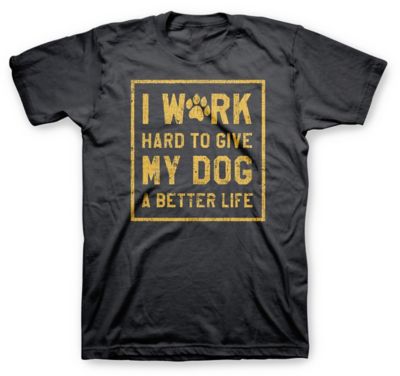 Farm Fed Clothing Men's Short-Sleeve I Work Hard for My Dog T-Shirt