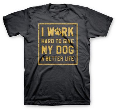 Farm Fed Clothing Men's I Work Hard for My Dog Short-Sleeve T-Shirt