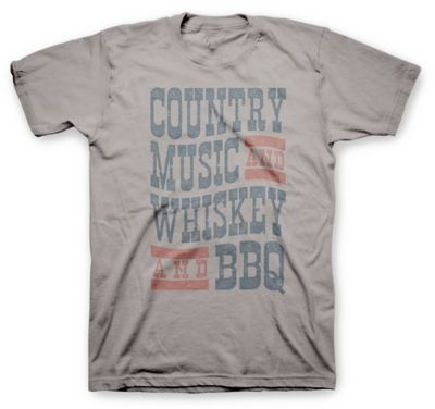 Farm Fed Clothing Men's Short-Sleeve Country Music BBQ T-Shirt