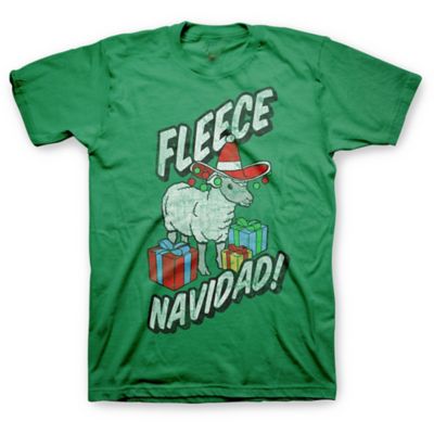 Farm Fed Clothing Men's Short-Sleeve Fleece Navidad T-Shirt