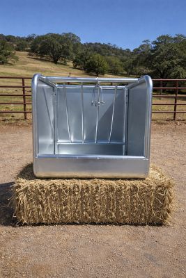 Image showing 2 th Rugged Ranch 2 Flake Heavy-Duty Steel Livestock Feeder without Lid, 26 x 26in.