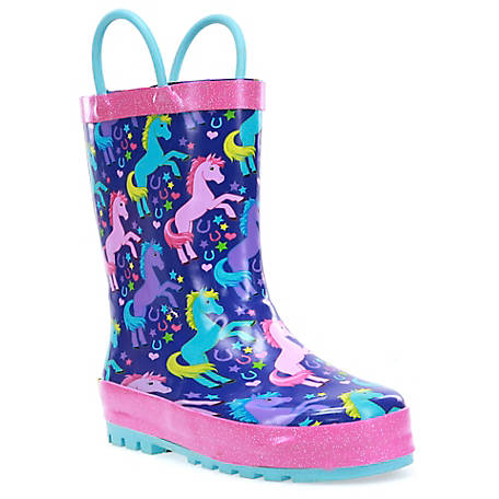 MO MOKER Little Kid Big Kid Soft Rubber Long and Tube-Shaped Rain Boots Anti-Slip Rain Shoes,b,21