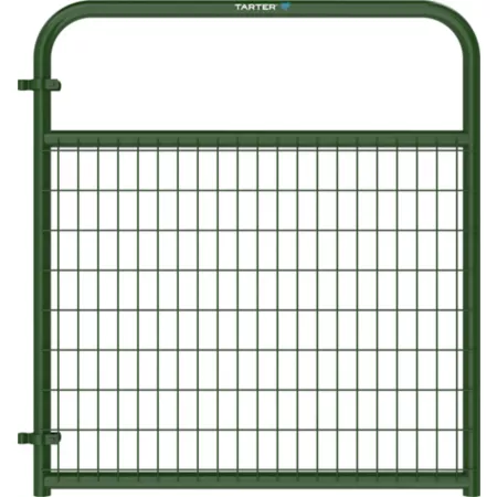 Tarter 4 ft x 50 in Wire Filled Barrier 2 in x 4 in Mesh Green Corral Panels & Gates