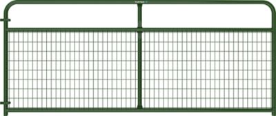 Tarter 10 ft. x 50 in. Wire Filled Gate, 2 in. x 4 in. Mesh, Green