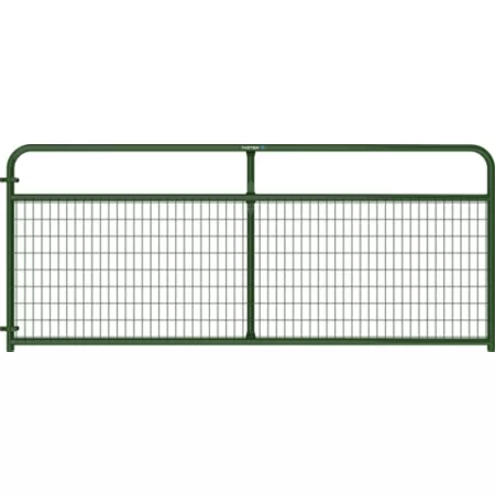 Tarter 10' x 50" Wire Filled Barrier 2" x 4" Mesh Green Corral Panels & Gates