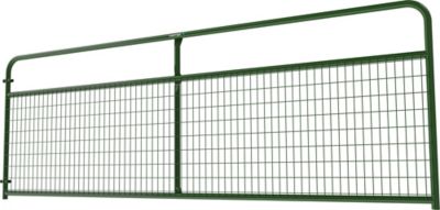 Image showing  12 ft. x 50 in. Wire Filled Gate, 2 in. x 4 in. Mesh, Green