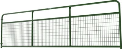 Image showing  14 ft. x 50 in. Wire Filled Gate, 2 in. x 4 in. Mesh, Green