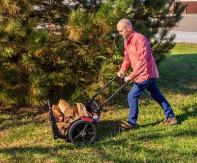 Image showing  200 lb. Capacity Firewood Utility Cart, Black