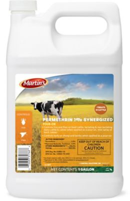 Martin's Permethrin 1% Syn Pour-On Livestock Insecticide, 1 gal.
