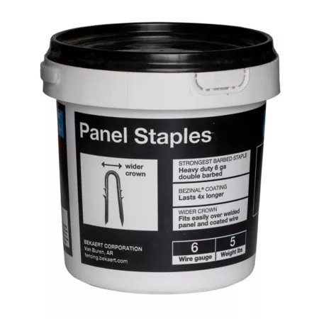 Bekaert 2-1/2 in Double Barbed Panel Staples 5 lb. Fencing Hardware