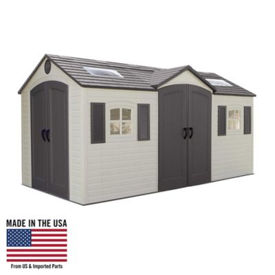 Lifetime 15 ft. x 8 ft. Dual Entry Outdoor Storage Shed