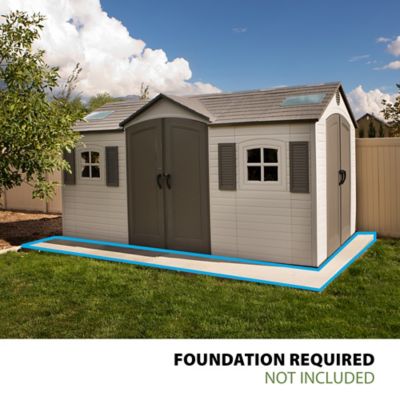 Image showing  15 ft. x 8 ft. Dual Entry Outdoor Storage Shed