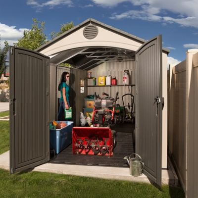 Image showing 9 th Lifetime 15 x 8ft. Dual Entry Outdoor Storage Shed