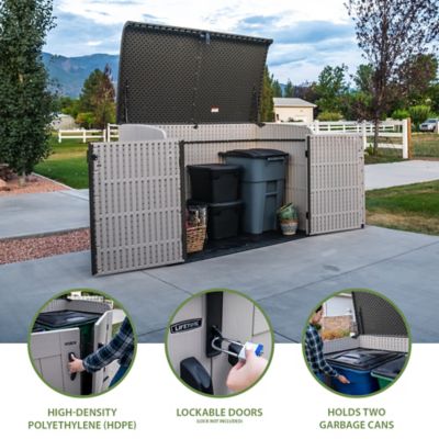 Image showing  6 ft. 3.3 in. x 3 ft. 6.8 in. Horizontal Storage Shed, 75 cu. ft.