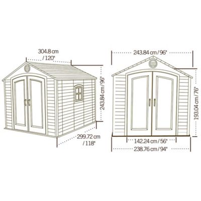 Image showing 9 th Lifetime 8 x 10ft. Outdoor Storage Shed, 60056