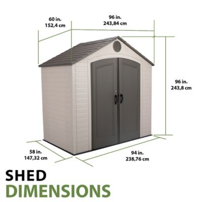 Image showing 5 th Lifetime 8 x 5ft. Outdoor Storage Shed