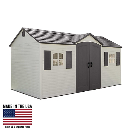 Lifetime 15 ft. x 8 ft. Outdoor Storage Shed with Skylight