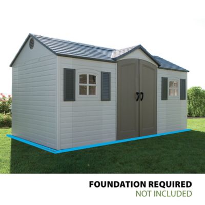 Image showing  15 x 8ft. Outdoor Storage Shed with Skylight