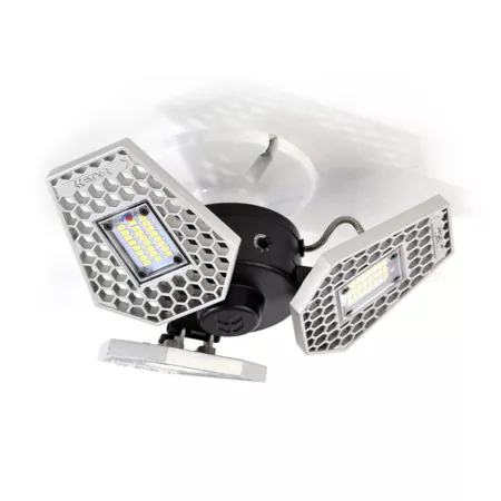 STKR Concepts TRiLIGHT 7.75 in 24 W/4 000 Lumens Motion Activated Screw-In Ceiling/Garage/Store Light Shop Lights