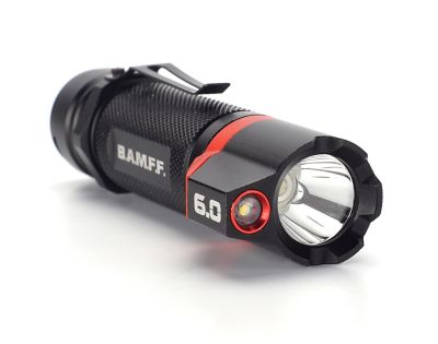 STKR Concepts BAMFF 6.0 600-Lumen Rechargeable Dual LED Flashlight with 6 Modes, 00-340