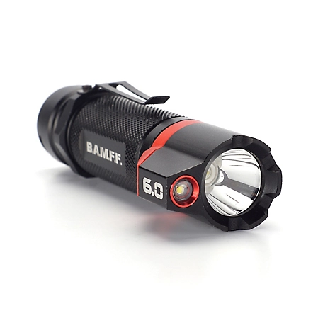 STKR Concepts BAMFF 6.0 600-Lumen Rechargeable Dual LED Flashlight with 6 Modes, 00-340