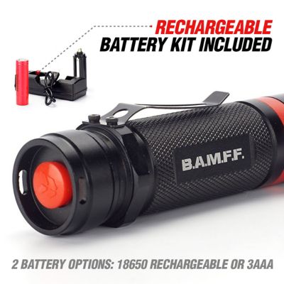 Image showing  BAMFF 6.0 600-Lumen Rechargeable Dual LED Flashlight with 6 Modes, 00-340