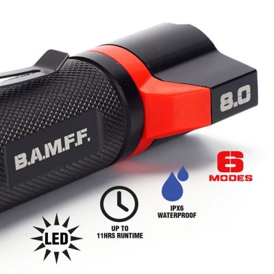 Image showing  BAMFF 8.0 800-Lumen Rechargeable Dual LED Flashlight with 6 Modes, 00-341
