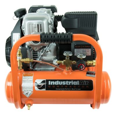 Industrial Air Contractor 5 HP 4 gal. Single-Stage Gas Pontoon Air Compressor, 155 PSI