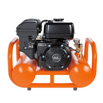 Image showing  5 HP 4 gal. Single-Stage Gas Pontoon Air Compressor, 155 PSI