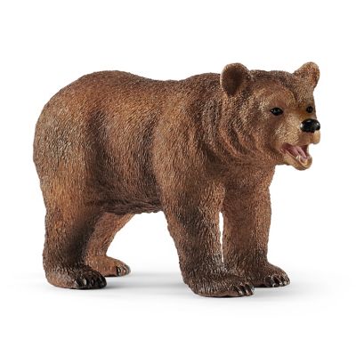 Image showing  Grizzly Bear Mom with Cub Toy Playset