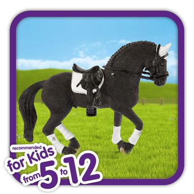 Image showing 1 th Schleich Frisian Stallion Riding Tournament Play Set, 3-Pack