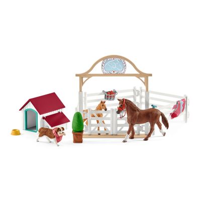 Image showing  20 pc. Horse Club Hannah's Guest Horses with Ruby the Dog Playset