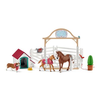 Image showing  20 pc. Horse Club Hannah's Guest Horses with Ruby the Dog Playset