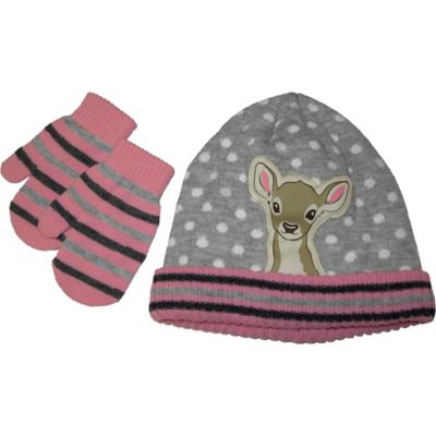 toddler girl hat and mittens