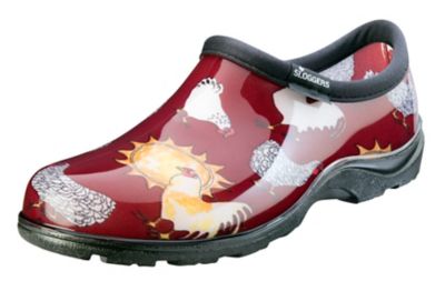 rain boots with chickens on them