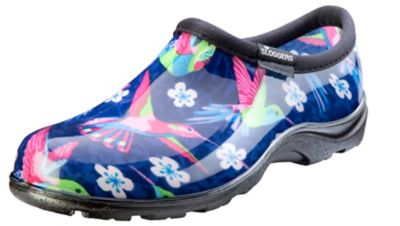 Sloggers Women's Waterproof Comfort Rain and Garden Shoes, Hummingbird Print