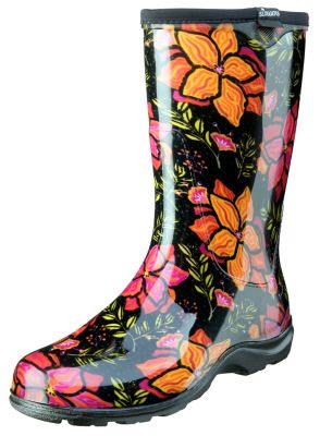 Sloggers Women's Waterproof Comfort Garden and Rain Boots, Spring Surprise Pattern