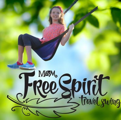 Image showing  Free Spirit Travel Swing, 250 lb. Capacity, Sky Blue, Ages 3 and Up