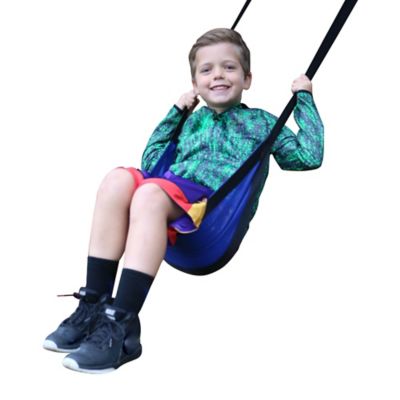 M&M Sales Enterprises Free Spirit Travel Swing, Sky Blue/Stargazer Purple, 250 lb. Capacity, For Ages 3+